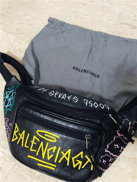 balenciaga graffiti belt bag replica|graffiti canvas backpack.